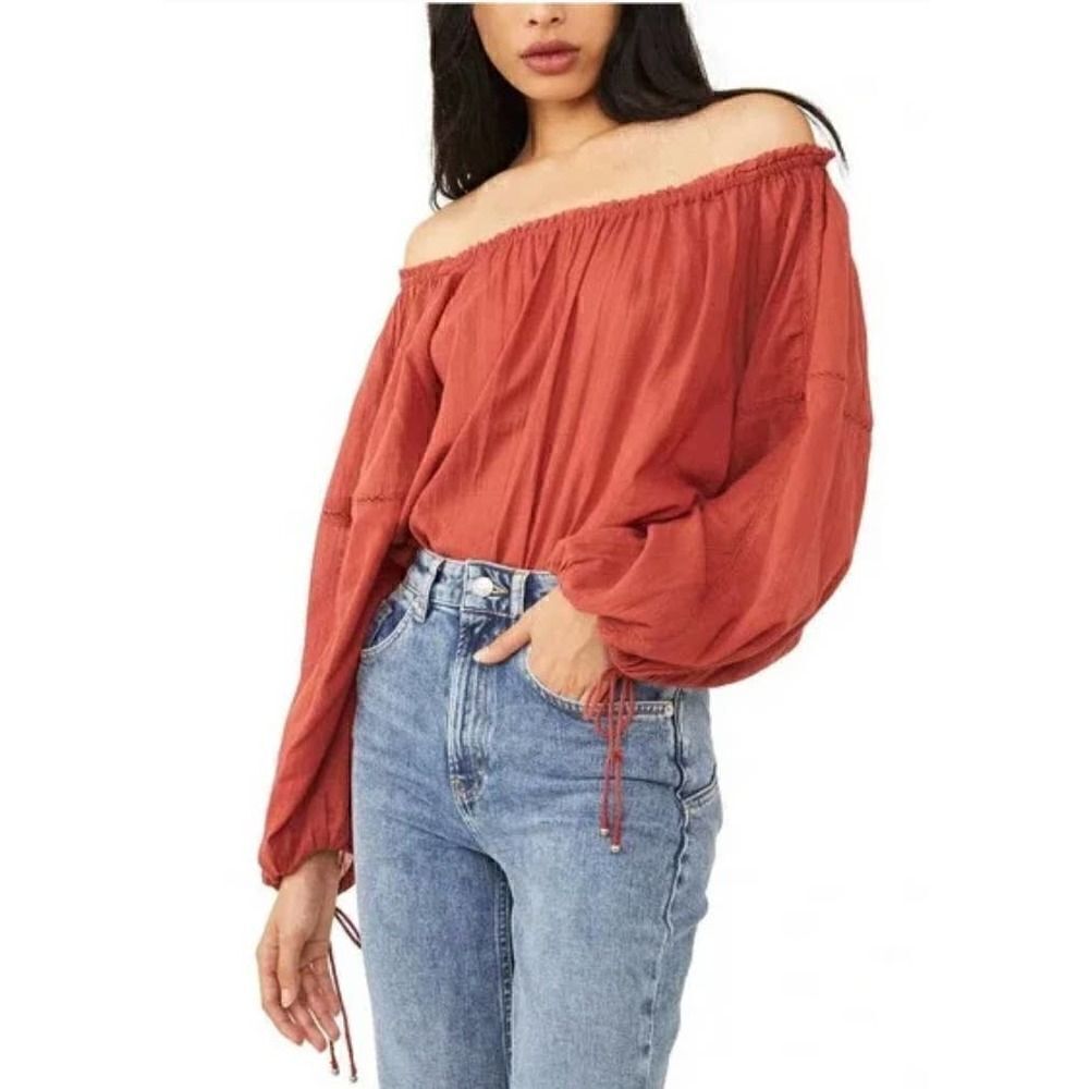 Intimately Free People Sundown Rust Bodysuit NWT Small